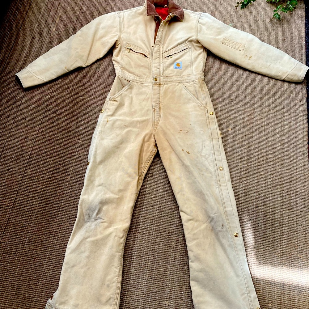 Vintage Carhartt insulated coveralls 35X28